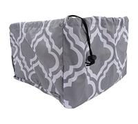 Cubierta Protectora del Proyector, Cubierta de Protección contra El Polvo y El Agua con Cordón, Patrón de Flores Grises, Estuche Protector de Nailon con Revestimiento Dispositivo Mejor