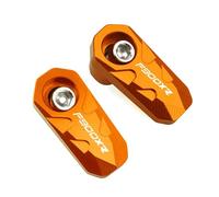 Cubierta protectora del sensor ABS Para F900XR Protector De Sensor ABS Para Rueda Delantera Motocicleta, Almohadilla Extensión Para Caballete Lateral(2 piece Orange)