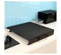 Cubierta Protectora Estufa de Gas, Tablero Superior Multifuncional para Casas Pequeñas, Apartamentos y Cocinas, se Cuelga Ahorrar Espacio(Black,L15.75xW19.69xH2.76IN)