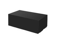 Cubierta protectora for jardín y patio, tamaño 105, tela Oxford, cubierta antipolvo for muebles, mesa de mimbre silla, sofá, impermeable for lluvia Funda para Muebles de Jardín(Black,308x138x89cm)