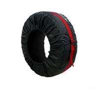 Cubierta protectora impermeable para neumáticos de repuesto con hebilla y mango ajustables, cuenta con marcas externas de neumáticos para una identificación rápida, compatible con la mayoría de los