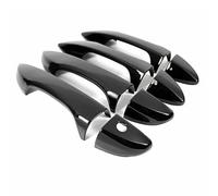 Cubierta Protectora Manija Puerta Estilo Fibra Carbono Para Corolla 2014-2018 Volante A La Izquierda(Negro)