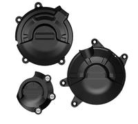 Cubierta Protectora Motor Protector De La Cubierta Motor para CB500F para CB500X, para CB500, para CB 500 F X 2019-2023 Protección Embrague Alternador Pulso Motocicleta(Conjunto 1)