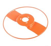Cubierta protectora multifuncional de acero al manganeso para cortacésped, resistente al desgaste, protector de césped y escombros, naranja, pequeño/mediano/grande (28,5 cm)