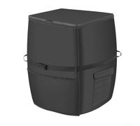 Cubierta protectora para bomba de calentador de bañera con capa de aluminio y tela Oxford 210D impermeable, equipada con cremallera y correas para un ajuste seguro