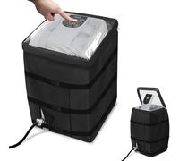 Cubierta protectora para bomba de calentador de spa con tela Oxford 600D, resistente a los rayos UV y al desgarro, soportes ajustables para un ajuste seguro, diseñada para bombas cuadradas de