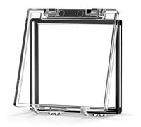 Cubierta Protectora para Botón Pulsador de Panel Transparente | Plástico Plano Autoadhesivo, Visibilidad Clara y Antioperación Accidental, para Plataformas Elevadoras y Alarmas