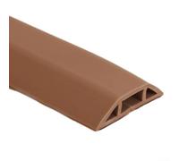 Cubierta protectora para cables de suelo en PVC suave para mantener el orden y evitar peligros de tropiezo (marrón claro)