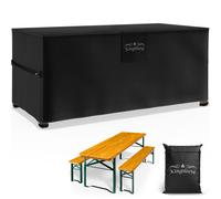 Cubierta protectora para conjunto de mesa y bancos (Bierzeltgarnitur) antracita 180x90x74 cm 8000 mm columna de agua