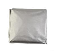 Cubierta protectora para contenedor IBC 1000L - Protector contra el polvo para todo tipo de clima con recortes para grifo y tapa - Lona gris para tanque al aire libre 120 x 100 x 116 cm