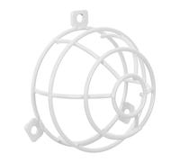 Cubierta Protectora para Detector de Humo Jaula Metálica | Malla Reforzada, Instalación Flexible, Orificio de 6mm, Uso en Alarmas y Rociadores, Blanco