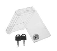 Cubierta Protectora para Interruptor de Luz con Cerradura y Llave | Plástico Transparente, Montaje en Pared, Ventilación Integrada, para Paneles Ac y Cambios Accidentales