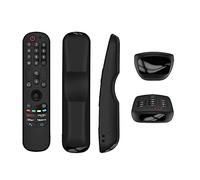 Cubierta Protectora para LG AN-MR21GC MR21N/21GA Mando a Distancia, Funda de Silicona Colorida para LG OLED TV Magic Remote (Negro)