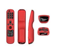 Cubierta Protectora para LG AN-MR21GC MR21N/21GA Mando a Distancia, Funda de Silicona Colorida para LG OLED TV Magic Remote (Rojo)