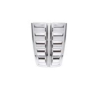 Cubierta protectora para luz de freno trasera superior del coche, cubierta parasol para ventana trasera, persianas de ventilación para ventana lateral trasera para Hummer H2 2003-2009 (cromo)