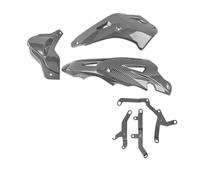 Cubierta Protectora para Motocicleta, Cubierta para Motor, Cubiertas Bajas, carenado del Vientre para Pan para CB650F 2014-2020 CB650R CB650FE Guardia de protección(Carbon Fiber Look)