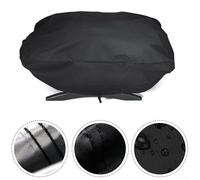 Cubierta protectora para parrilla Weber para parrillas portátiles Q1000 Q2000 Q2000 con correas ajustables y material (420D84*51*38cm)