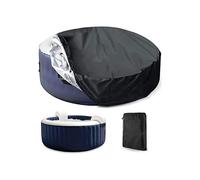 Cubierta protectora para piscina o spa, tejido Oxford 210D impermeable, 215 x 70 cm, redonda, resistente a los rayos UV.