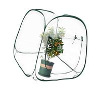Cubierta protectora para plantas de varias estaciones, materiales de PVC transparente y estructura de marco de acero para aislamiento de invierno, balcón, refugio de plantas