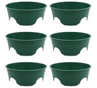 Cubierta protectora para plantas para conservación del suelo y disuasión de plagas, barrera de tierra que almacena agua a base de plantas, plástico verde, fácil instalación (6 piezas)