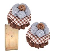 Cubierta protectora para pomo de puerta - Guantes para pomo de puerta, flor de tela | 2 protectores antideslizantes para pomos de puertaa para niños, armarios y cajones, decorativa para ti