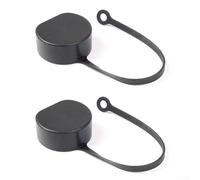 Cubierta protectora para puerto de cargador de vehículo eléctrico tipo 2, para conector de estación de carga EV, 63 mm x 56 mm, material de PVC negro, instalación impermeable, paquete de 2