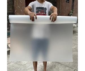 Cubierta protectora personalizable para balcón, lámina de acrílico esmerilado, resistente a la intemperie, para ventanas y patios al aire libre (100 x 500 cm, 3.3 x 16.4 pies)