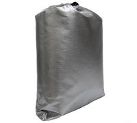 Cubierta protectora plegable para escalera para uso en exteriores con material impermeable y ajuste de cordón inferior (gris)