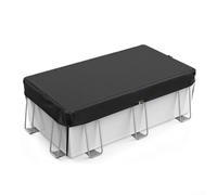 Cubierta protectora rectangular para piscina al aire libre construida para soportar elementos climáticos y proteger las piscinas de los desechos y la exposición UV (6 x 12 pies)