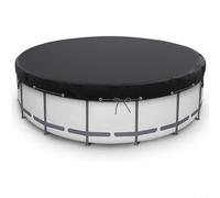 Cubierta protectora redonda para piscina sobre el suelo, con clavos de tierra, cuerdas resistentes al viento para piscinas, jacuzzis, trampolines, 7 14 pies de diámetro, impermeable, a prueba de polvo