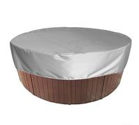 Cubierta protectora redonda para piscinas sobre el suelo, conservación eficaz del agua, adecuada para jardines y uso al aire libre (230 x 200 cm)