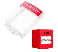 Cubierta Protectora Roja para Interruptor de Alarma Manual de Incendio | Plástico, Protección de Cobertura Total, Instalación Sencilla, Resistente al Agua, para Punto de Llamada Manual