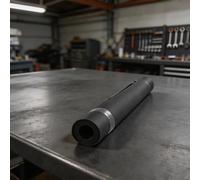 Cubierta protectora telescópica para órganos - para fresadora - Protector flexible de fuelle de acordeón - para riel guía de torno CNC - Escudo de goma resistente a las virutas de aceite - Negro (500