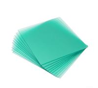 Cubierta protectora transparente de policarbonato para casco de soldadura, protector de repuesto exterior e interior para casco de soldadura, lente transparente resistente al fuego (138 x 126 mm)