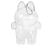 Cubierta Protectora Transparente para Juguetes de Peluche Bolsa de Exhibición Caja de Almacenamiento Portátil de Acrílico Compatible con Labubu de pie Modelo Macaron (Transp) (Cover Mac)