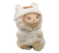 Cubierta Protectora Transparente para Juguetes de Peluche Bolsa de Exhibición Mini Caja de Almacenamiento Portátil de Acrílico Intercambiable y Compatible Modelo Have a Sit (Fall Blanco)