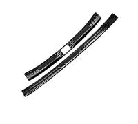 Cubierta Protectora Umbral La Puerta Maletero del Pedal De La Placa del Pie del Parachoques Trasero del Coche para Toyota RAV4 XA50 Hybrid 2019-2024(2 Piezas Negro)
