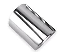 Cubierta Punta Silenciador Escape Acero Inoxidable Para VW Para Beetle Para POLO Para Cross Para GOLF 2014 2015 2016 2017 Tubo Extremo Garganta Cola(76mm Silver)