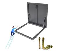 Cubierta Recortada para Trampilla de Escape de Techo, Tapa de Escotilla de Techo Operación Sola Mano para Registros Sótanos y Aberturas Inspección(80x80cm/31.50x31.50in)