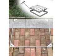 Cubierta rectangular de alta resistencia para pozo séptico de acero inoxidable 304, acceso invisible para calzadas, patios y pavimentos (60 x 80 cm), diseño resistente a la intemperie para un uso