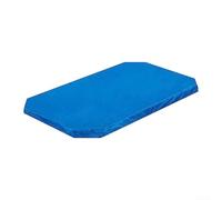 Cubierta rectangular de polietileno impermeable con lazos de cuerda para piscinas inflables de 265 x 170 cm, a prueba de polvo, protector de invierno, azul (265 x 170 x 20)