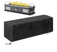 Cubierta rectangular para chimenea, resistente al desgarro con cordón, para jardín, camping, temporada de lluvias, terraza