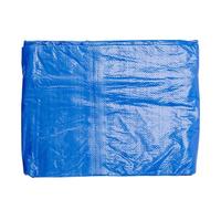 Cubierta rectangular para piscina - Lona azul de 67 x 63 pulgadas para exteriores, cubierta impermeable y resistente al viento de tela tejida para proteger contra la suciedad, tapa robusta del maletín