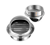 Cubierta redonda de acero inoxidable para, Tamaños múltiples de la plata rejilla ventilación redonda del acero inoxidable 304(90mm-3.5in)