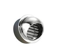 Cubierta redonda de acero inoxidable para, Tamaños múltiples de plata la rejilla ventilación capilla redonda externa del acero inoxidable 304(110mm-4.3in)