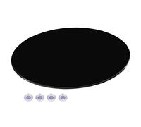 Cubierta redonda de cristal para mesa de 16 39 pulgadas, vidrio de repuesto para mesa de comedor de patio, vidrio transparente Lazy Susan tocadiscos con borde de arco de vidrio templado pulido