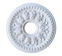 Cubierta redonda de panel de lámpara de poliuretano para lámparas de ventilador de techo para suavizar la visibilidad del hardware y fortalecer la narrativa de diseño (35 cm)