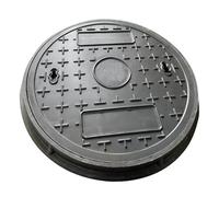 Cubierta redonda de resina compuesta con base, tapa de tanque séptico antideslizante para jardín y patio, 80 x 5 cm, cubierta de acceso al drenaje, solución duradera para exteriores