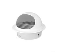 Cubierta redonda de ventilación de escape de 50 mm/70 mm/80 mm/100 mm/150 mm/160 mm/200 mm con pantalla integrada, tapa de acero inoxidable para aire acondicionado de escape, rejilla de ventilación de