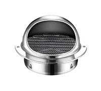 Cubierta redonda de ventilación del extractor de a Tapa de chimenea escape acero inoxidable, cubierta for lluvia, protector contra pájaros, plateado, 70-200mm(180mm)